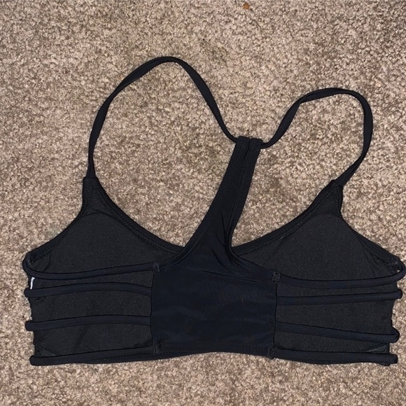 BRANDY MELVILLE BLACK STRAPPY BRALETTE / SWIM TOP - Picture 4 of 4